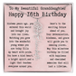 Personalized 16th Birthday Gift for Granddaughter – Customized Birth Flower Name Necklace – Sweet Sixteenth Jewelry Gift from Grandma