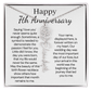 Personalized 7th Wedding Anniversary Gift for Wife – Customized Birth Flower Name Necklace – Unique Seventh Anniversary Gift Ideas for Wife from Husband