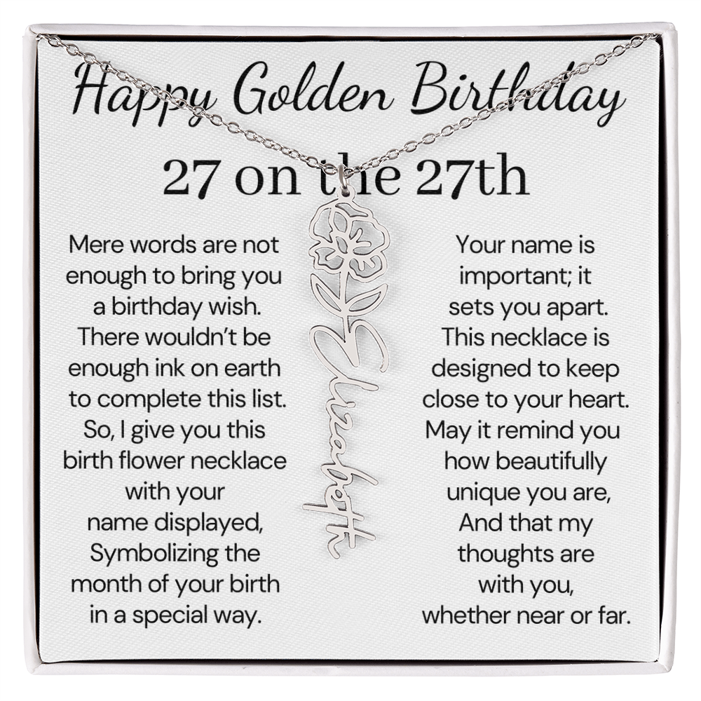 Happy Golden Birthday 27 on 27th