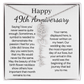 Personalized 49th Anniversary Gift for Wife – Customized Birth Flower Name Necklace – Unique Forty-Ninth Wedding Anniversary Gift Ideas for Wife from Husband