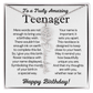 Personalized Gift for Teenager – Customized Birth Flower Name Necklace – Jewelry Gift for 13th Birthday