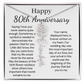 Personalized 80th Anniversary Gift for Wife – Customized Birth Flower Name Necklace – Unique Eightieth Wedding Anniversary Gift Ideas for Wife from Husband