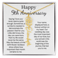 Personalized 9th Wedding Anniversary Gift for Wife – Customized Birth Flower Name Necklace – Unique Ninth Anniversary Gift Ideas for Wife from Husband