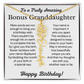 Personalized Bonus Granddaughter  Birthday Gift – Customized Birth Flower Name Necklace – Jewelry Gift from Grandma