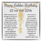 Happy Golden Birthday 27 on 27th