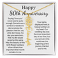 Personalized 80th Anniversary Gift for Wife – Customized Birth Flower Name Necklace – Unique Eightieth Wedding Anniversary Gift Ideas for Wife from Husband