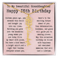 Personalized 16th Birthday Gift for Granddaughter – Customized Birth Flower Name Necklace – Sweet Sixteenth Jewelry Gift from Grandma