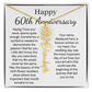 Personalized 60th Anniversary Gift for Wife – Customized Birth Flower Name Necklace – Unique Sixtieth Wedding Anniversary Gift Ideas for Wife from Husband