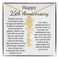 Personalized 25th Anniversary Gift for Wife – Customized Birth Flower Name Necklace – Unique Twenty-Fifth Wedding Anniversary Gift Ideas for Wife from Husband