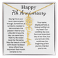 Personalized 7th Wedding Anniversary Gift for Wife – Customized Birth Flower Name Necklace – Unique Seventh Anniversary Gift Ideas for Wife from Husband