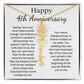 Personalized 4th Wedding Anniversary Gift for Wife – Customized Birth Flower Name Necklace – Unique Anniversary Gift Ideas for Wife from Husband