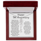 Personalized 9th Wedding Anniversary Gift for Wife – Customized Birth Flower Name Necklace – Unique Ninth Anniversary Gift Ideas for Wife from Husband