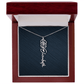 Personalized Birth Flower Name Necklace LUXURY BOX,Famprecious Gifts Birthflower necklace Custom Flower Chain Gift