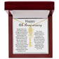 Personalized 4th Wedding Anniversary Gift for Wife – Customized Birth Flower Name Necklace – Unique Anniversary Gift Ideas for Wife from Husband