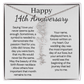 Personalized 14th Anniversary Gift for Wife – Customized Birth Flower Name Necklace – Unique Fourteenth Wedding Anniversary Gift Ideas for Wife from Husband