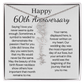 Personalized 60th Anniversary Gift for Wife – Customized Birth Flower Name Necklace – Unique Sixtieth Wedding Anniversary Gift Ideas for Wife from Husband