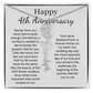 Personalized 4th Wedding Anniversary Gift for Wife – Customized Birth Flower Name Necklace – Unique Anniversary Gift Ideas for Wife from Husband