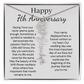 Personalized 7th Wedding Anniversary Gift for Wife – Customized Birth Flower Name Necklace – Unique Seventh Anniversary Gift Ideas for Wife from Husband