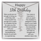 Personalized 17th  Birthday Gift for Her – Customized Birth Flower Name Necklace – Jewelry Gift for Daughter, Granddaughter, or Niece
