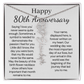 Personalized 80th Anniversary Gift for Wife – Customized Birth Flower Name Necklace – Unique Eightieth Wedding Anniversary Gift Ideas for Wife from Husband