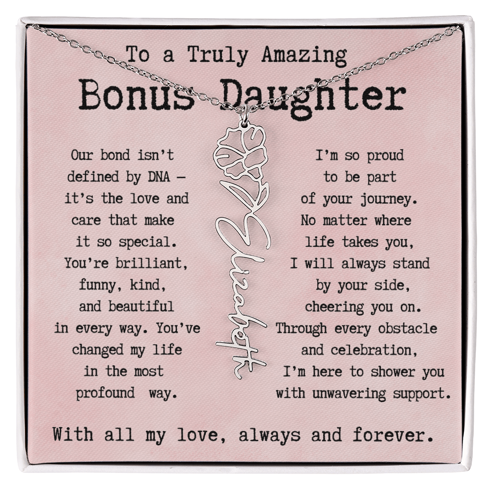 Personalized Gift for Bonus Daughter - I'm so proud   to be part  of your journey.