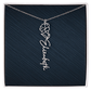 Personalized Birth Flower Name Necklace LUXURY BOX,Famprecious Gifts Birthflower necklace Custom Flower Chain Gift