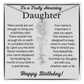 Personalized Birthday Gift for Daughter – Customized Birth Flower Name Necklace – Birthday Jewelry Gift from Mom or Dad