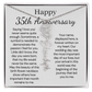 Personalized 35th Anniversary Gift for Wife – Customized Birth Flower Name Necklace – Unique Thirty-Fifth Wedding Anniversary Gift Ideas for Wife from Husband