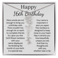 Personalized 16th Birthday Gift for Her  – Customized Birth Flower Name Necklace – Jewelry Gift for Granddaughter, Daughter, or Niece