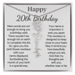 Personalized 20th Birthday Gift for Her – Customized Birth Flower Name Necklace – 20th Birthday Jewelry Gift for Daughter, Granddaughter, or Niece