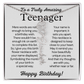 Personalized Gift for Teenager – Customized Birth Flower Name Necklace – Jewelry Gift for 13th Birthday