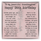 Personalized 16th Birthday Gift for Granddaughter – Customized Birth Flower Name Necklace – Sweet Sixteenth Jewelry Gift from Grandma