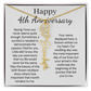 Personalized 4th Wedding Anniversary Gift for Wife – Customized Birth Flower Name Necklace – Unique Anniversary Gift Ideas for Wife from Husband
