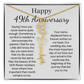 Personalized 49th Anniversary Gift for Wife – Customized Birth Flower Name Necklace – Unique Forty-Ninth Wedding Anniversary Gift Ideas for Wife from Husband