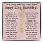 Personalized 21st Birthday Gift for Her – Customized Birth Flower Name Necklace – Unique Twenty-First Birthday Jewelry Gift from Grandma, Mom, Aunt, or Friend