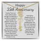 Personalized 25th Anniversary Gift for Wife – Customized Birth Flower Name Necklace – Unique Twenty-Fifth Wedding Anniversary Gift Ideas for Wife from Husband
