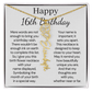Personalized 16th Birthday Gift for Her  – Customized Birth Flower Name Necklace – Jewelry Gift for Granddaughter, Daughter, or Niece