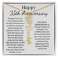 Personalized 35th Anniversary Gift for Wife – Customized Birth Flower Name Necklace – Unique Thirty-Fifth Wedding Anniversary Gift Ideas for Wife from Husband