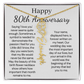 Personalized 80th Anniversary Gift for Wife – Customized Birth Flower Name Necklace – Unique Eightieth Wedding Anniversary Gift Ideas for Wife from Husband