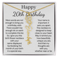 Personalized 20th Birthday Gift for Her – Customized Birth Flower Name Necklace – 20th Birthday Jewelry Gift for Daughter, Granddaughter, or Niece