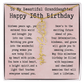 Personalized 16th Birthday Gift for Granddaughter – Customized Birth Flower Name Necklace – Sweet Sixteenth Jewelry Gift from Grandma