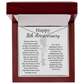 Personalized 8th Wedding Anniversary Gift for Wife – Customized Birth Flower Name Necklace – Unique Eighth Anniversary Gift Ideas for Wife from Husband