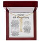 Personalized 4th Wedding Anniversary Gift for Wife – Customized Birth Flower Name Necklace – Unique Anniversary Gift Ideas for Wife from Husband
