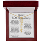 Personalized 80th Anniversary Gift for Wife – Customized Birth Flower Name Necklace – Unique Eightieth Wedding Anniversary Gift Ideas for Wife from Husband