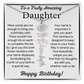 Personalized Birthday Gift for Daughter – Customized Birth Flower Name Necklace – Birthday Jewelry Gift from Mom or Dad