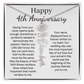 Personalized 4th Wedding Anniversary Gift for Wife – Customized Birth Flower Name Necklace – Unique Anniversary Gift Ideas for Wife from Husband