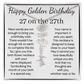 Happy Golden Birthday 27 on 27th