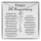 Personalized 7th Wedding Anniversary Gift for Wife – Customized Birth Flower Name Necklace – Unique Seventh Anniversary Gift Ideas for Wife from Husband