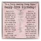 Personalized 18th Birthday Gift for Her – Customized Birth Flower Name Necklace – Unique Eighteenth Birthday Jewelry Gift from Grandma, Mom, Aunt, or Friend