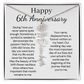 Personalized 6th Wedding Anniversary Gift for Wife – Customized Birth Flower Name Necklace – Unique Sixth Anniversary Gift Ideas for Wife from Husband